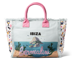 De Santis | Braccialini Collezione Summer B17725-TC3228 – Borsa estiva in canvas con stampa Ibiza
