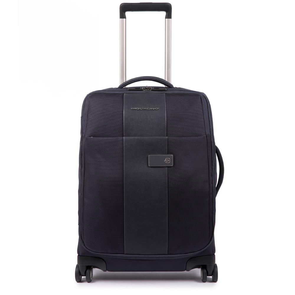 Piquadro Trolley Cabina A 4 Ruote Ultra Slim Blu BV4343BR/BLU piquadro bagaglio a mano 4 ruote