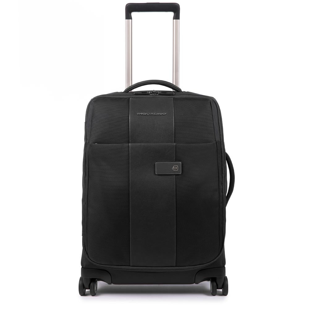 Piquadro Trolley Cabina A 4 Ruote Ultra Slim Nero BV4343BR