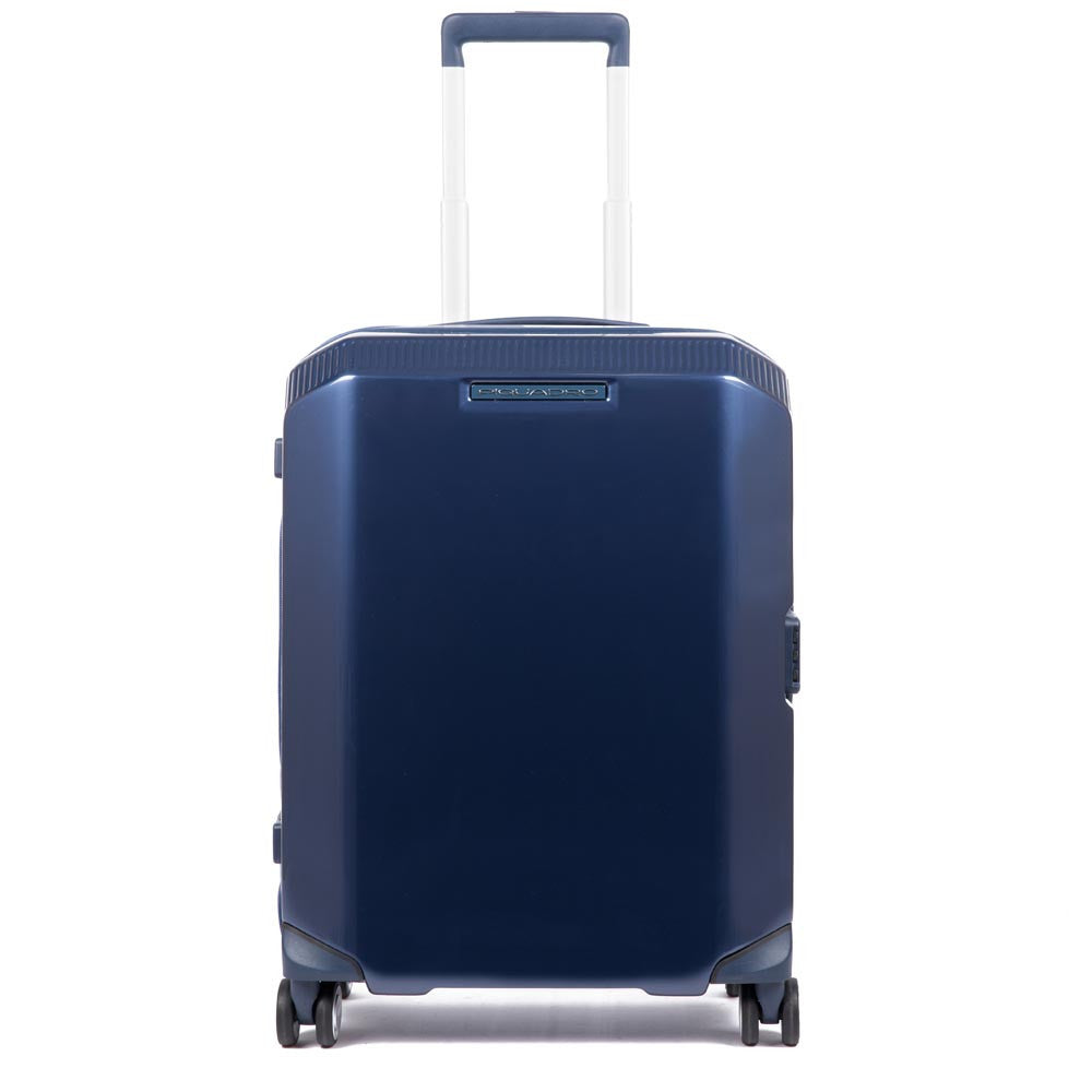 Piquadro Trolley Cabina Rigido Ultra Slim A Ruote Blu BV4425CB