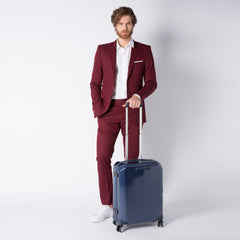 Piquadro Trolley Cabina Rigido Ultra Slim A 4 Ruote Blu BV4425CB