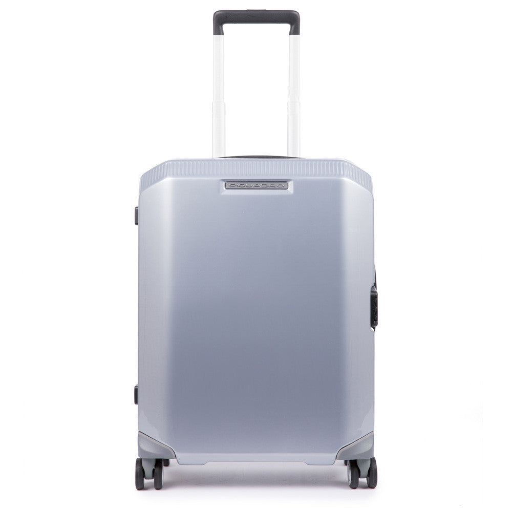 Piquadro Trolley Cabina Rigido Ultra Slim A 4 Ruote Argento BV4425CB