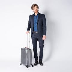 Piquadro Trolley Cabina Rigido Ultra Slim A Quattro Ruote Grigio/nero BV4425PC2PZ