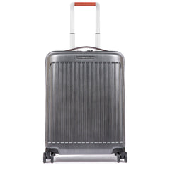 Piquadro Trolley Cabina Rigido Ultra Slim A Quattro Ruote Nero/cuoio BV4425PC2PZ