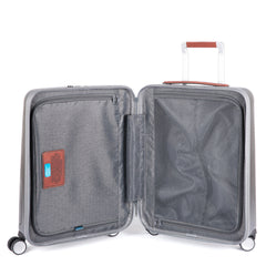 Piquadro Trolley Cabina Rigido Ultra Slim A Quattro Ruote Nero/cuoio BV4425PC2PZ