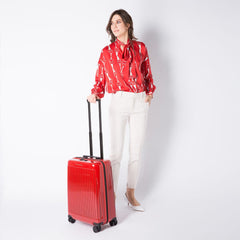 Piquadro Trolley Cabina Rigido Ultra Slim A 4 Ruote Rosso BV4425SK70