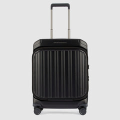 Piquadro BV4426PQL/NO Trolley Cabina Rigido Fast-Check A 4 Ruote Con Tas Nero Opaco
