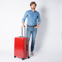 Piquadro Trolley Medio Rigido A 4 Ruote Rosso BV4427SK70
