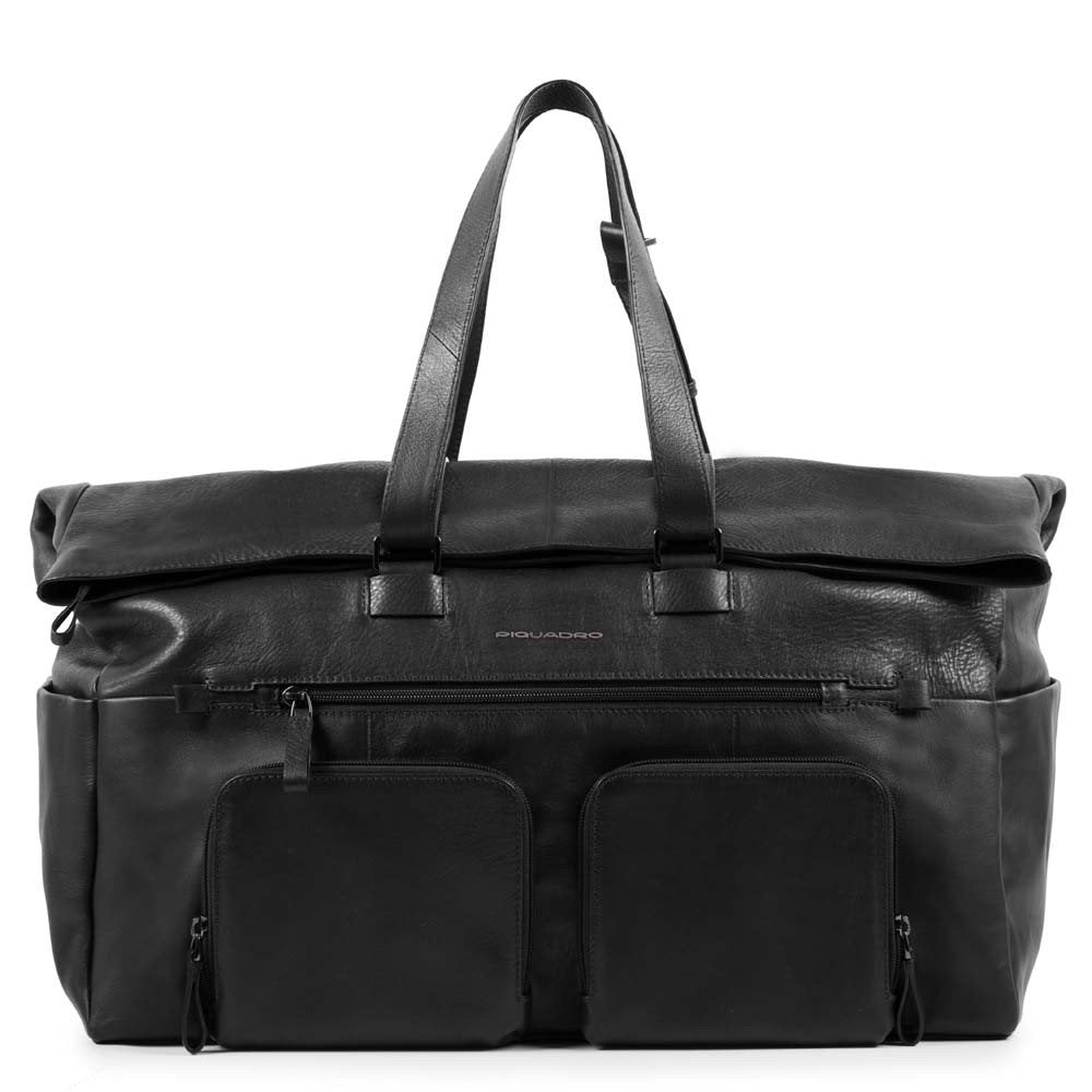 Piquadro Borsone Con Sistema D’ Aggancio Al Trolley Nero BV4482W89