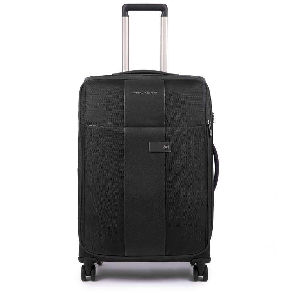 Piquadro Trolley Medio Espandibile A 4 Ruote Nero BV4733BR/N