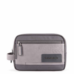 Piquadro Nécessaire Da Viaggio In Tessuto Riciclato Grigio BY1390W107/GR