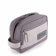 Piquadro Nécessaire Da Viaggio In Tessuto Riciclato Grigio BY1390W107/GR