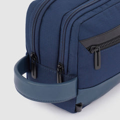 Piquadro BY5853W115/BLU Nécessaire Da Viaggio A Due Scomparti Blu