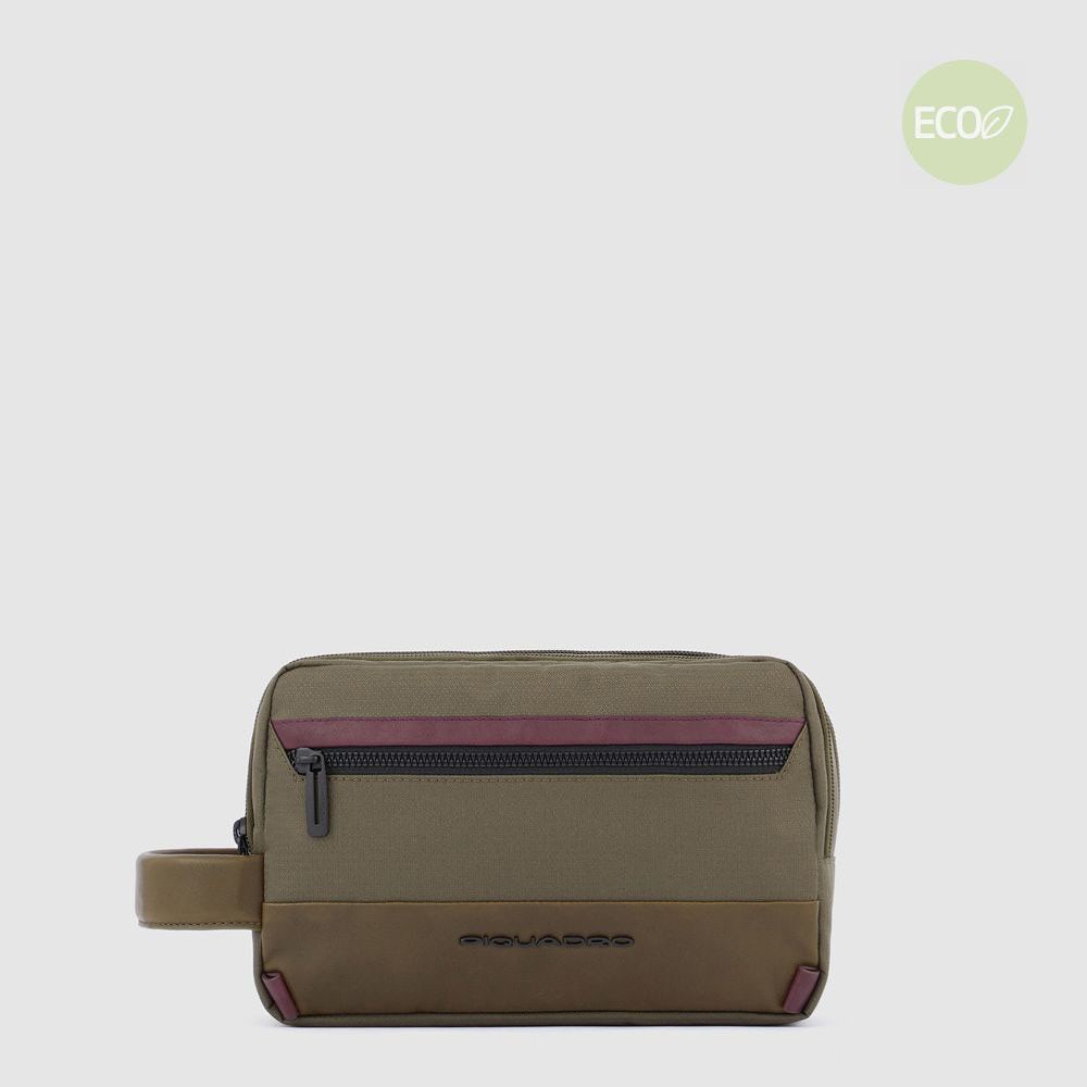 Piquadro BY5853W115/VE Nécessaire Da Viaggio A Due Scomparti Verde