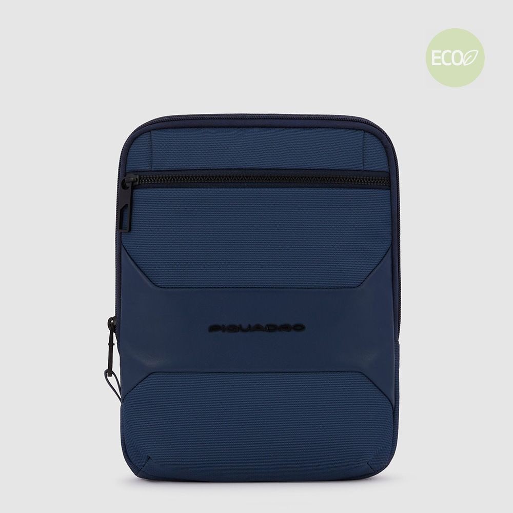 Piquadro CA1816S124/BLU Borsello Porta Ipad® In Tessuto Riciclato Blu Notte