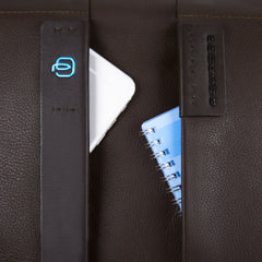 Piquadro Cartella Porta Computer Espandibile Con Tasca Porta Ipad®Mini E Porta Ipad®Air/air2 Imbottito Pulse Blu Notte CA1903P15