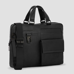 Piquadro CA1903S123/N Cartella A Due Manici Per Computer 14" E Ipad® Nero