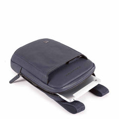 Piquadro Borsello Per Ipad® Mini In Pelle Blu Oceano CA3084B3/BLU4