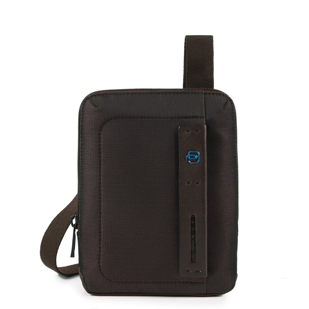 Piquadro Borsello Organizzato Con Scomparto Porta Ipad®Mini Chevron/testa Di Moro CA3084P16
