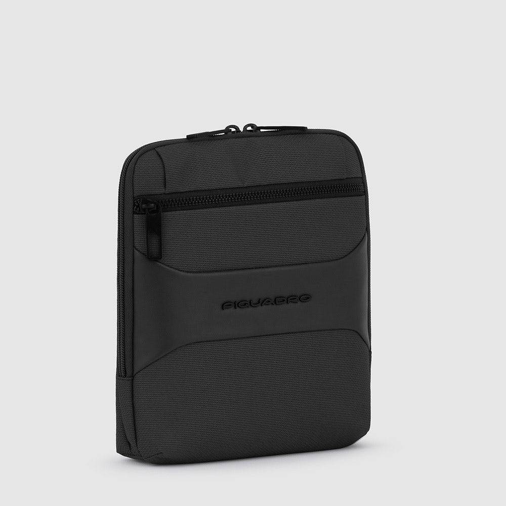 Piquadro CA3084S124/N Borsello Porta Ipad®Mini In Tessuto Riciclato Nero
