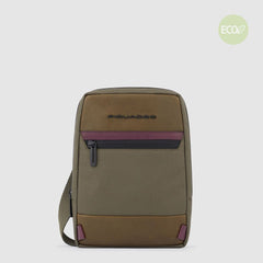 Piquadro CA3084W115/VE Borsello Porta Ipad®Mini In Tessuto Riciclato Verde