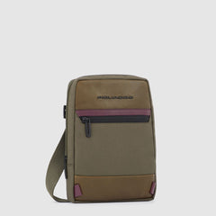 Piquadro CA3084W115/VE Borsello Porta Ipad®Mini In Tessuto Riciclato Verde