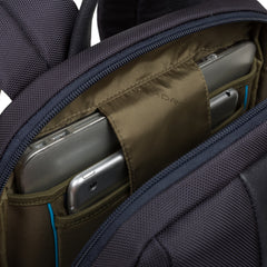 Piquadro Zaino Porta Pc/ipad®Air/pro 9,7 Con Connequ, Tasca Portabottiglia O Portaombrello Brief Testa Di Moro CA3214BR