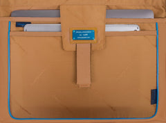 Piquadro Cartella Porta Computer E Porta Ipad® A Due Manici Tabacco/blu CA3335S104/CUBL