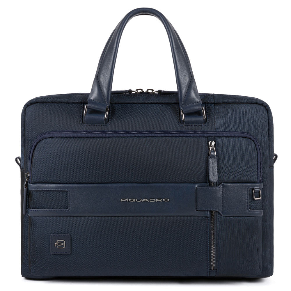 Cartella Porta Computer E Porta Ipad A Due Manici Blu Notte Piquadro CA3335S107/BLU