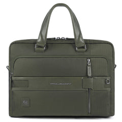 Piquadro Cartella Porta Computer E Porta Ipad® A Due Manici Verde Militare CA3335S107/VE