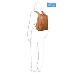 Piquadro Zaino Grande Porta Pc/ipad®Air/pro 9,7 Con Porta Ipad®Mini, Portabottiglia E Portaombrello, Connequ P15Plus Testa Di Moro CA3349P15S