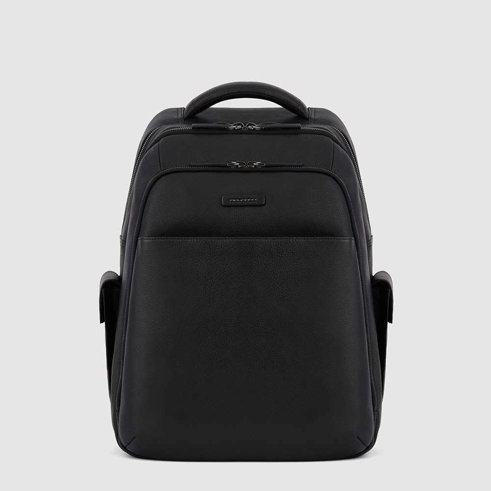 Piquadro CA3444MOS/N Zaino Grande Per Computer 15,6" E Ipad® Nero