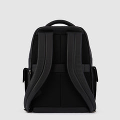 Piquadro CA3444MOS/N Zaino Grande Per Computer 15,6" E Ipad® Nero