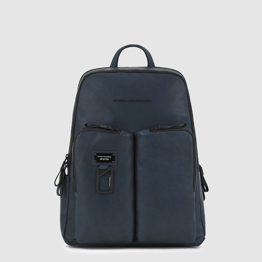 Piquadro CA3869AP/BLU Zaino Per Computer 14" E Ipad® Blu