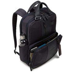 Piquadro Zaino Porta Pc E Porta Ipad®Air/pro 9,7 Con Manici, Connequ, Tasca Portabottiglia O Portaombrello Brief Nero CA3975BR