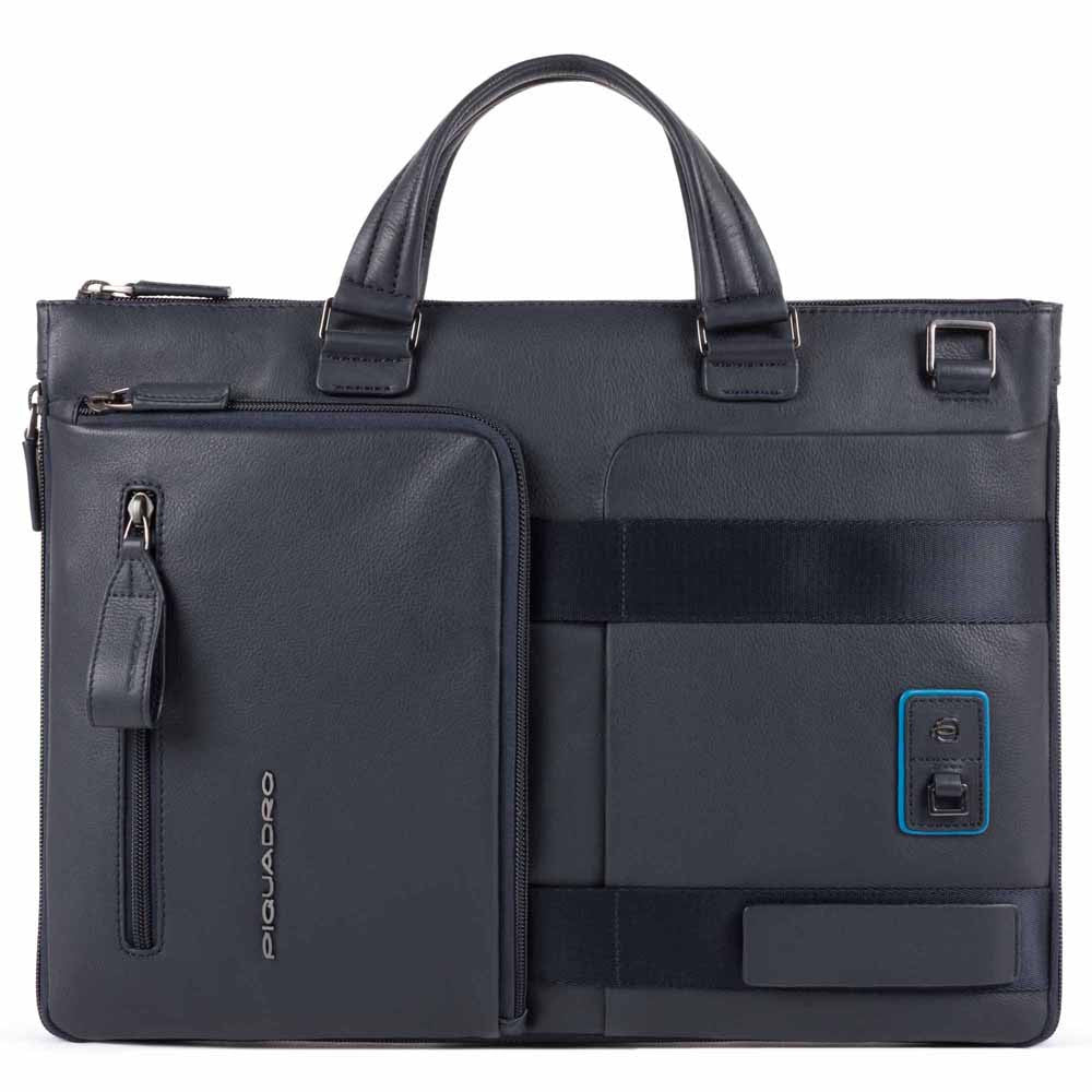 Piquadro Cartella Sottile Espandibile Porta Pc Blu Notte CA4021W103/BLU