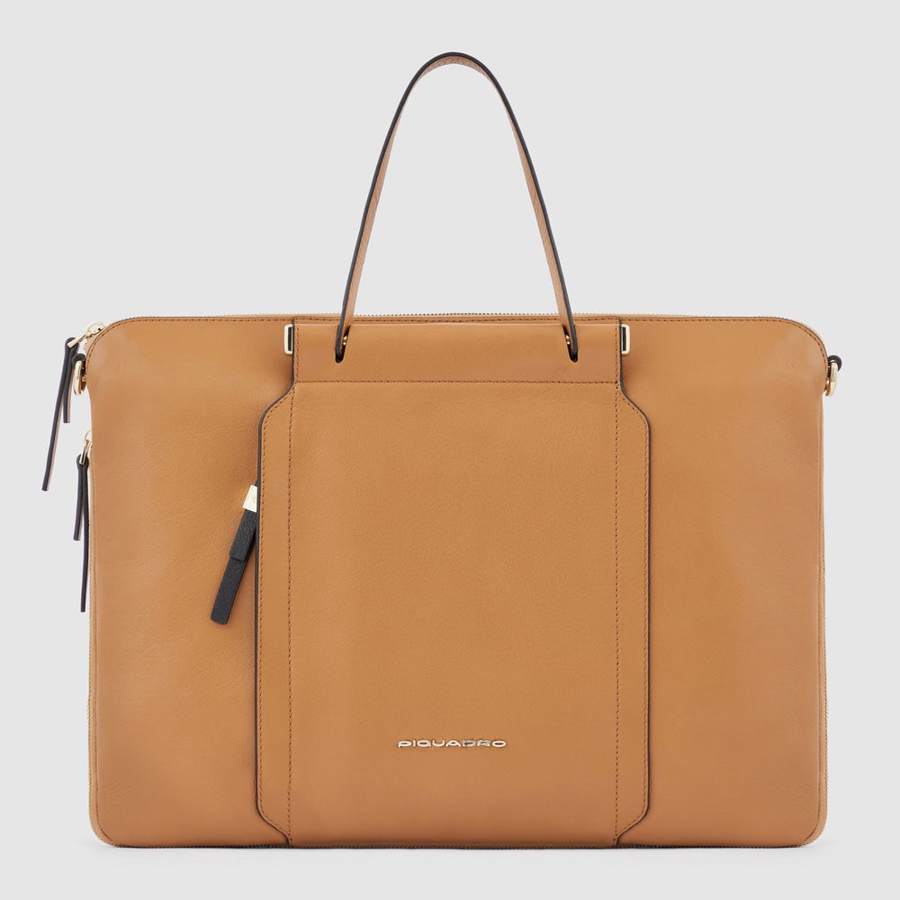 Piquadro CA4021W92/CU3 Cartellina Espandibile Porta Computer 15,6" Cuoio