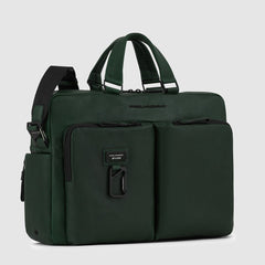 Piquadro CA4027AP/VE3 Cartella Sottile Per Laptop 15,6" E Ipad®Pro12,9" Verde