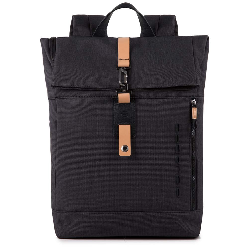 Piquadro Zaino Roll Top Porta Pc Con Protezione Antiurto Nero CA4451BL
