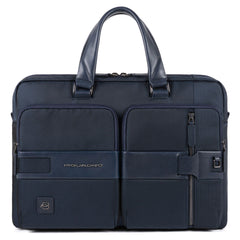 Cartella A Due Manici Porta Computer E Porta Ipad Blu Notte Piquadro CA4470S107/BLU