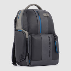 Piquadro CA4532UB00 - Zaino Fast-Check Porta Pc/Ipad® Personalizzabile Nero-Grigio