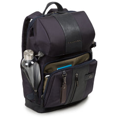 Piquadro Zaino Porta Pc/ipad®Air/pro 9,7 Con Tasca Portabottiglia O Portaombrello, Connequ E Anti-Frode Rfid Brief Nero CA4534BR