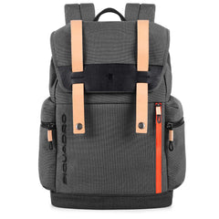 Piquadro Zaino Porta Computer Con Patta, Scomparto Grigio CA4535BL
