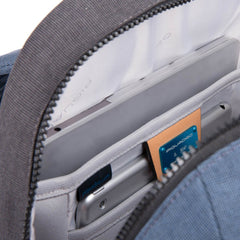 Piquadro Zaino Semplice In Pelle E Tessuto Avio CA4545BL/AV