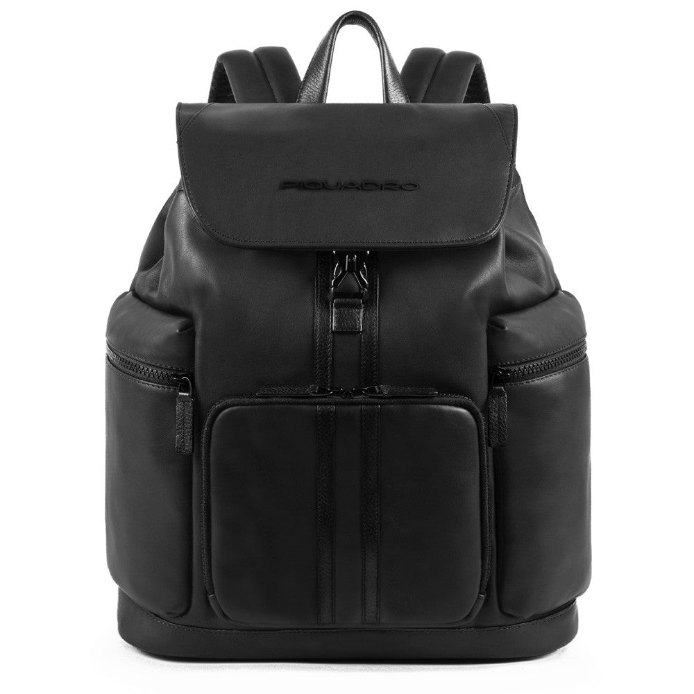 Piquadro Zainetto Porta Computer Con Patta Nero CA4615S99