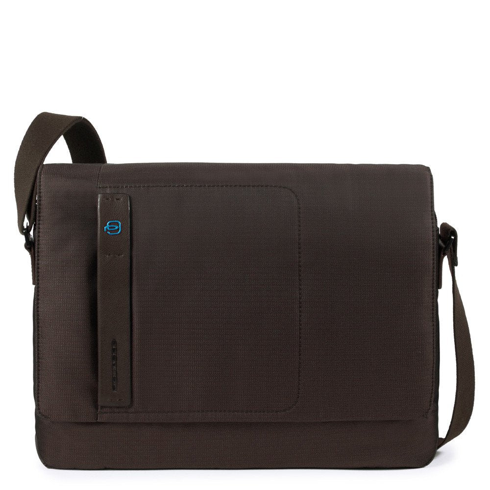 Piquadro Messenger Porta Computer E Porta Ipad®10,5" Chevron/testa Di Moro CA4744P16