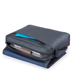 Piquadro Messenger Porta Computer E Porta Ipad®10,5" Chevron/testa Di Moro CA4744P16