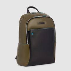 Piquadro C4762B2/VEN Zaino Grande Porta Computer 15,6" E Porta Ipad® Verde/Nero