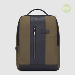Piquadro CA4818BR2/WEN Zaino Porta Pc E Porta Ipad® In Tessuto Riciclato Verde Militare