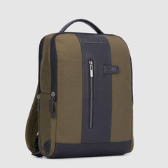 Piquadro CA4818BR2/WEN Zaino Porta Pc E Porta Ipad® In Tessuto Riciclato Verde Militare